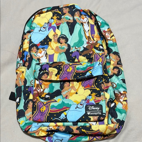 Disney Loungefly Princess Jasmine & Aladdin Backpack. NWT - Picture 1 of 11